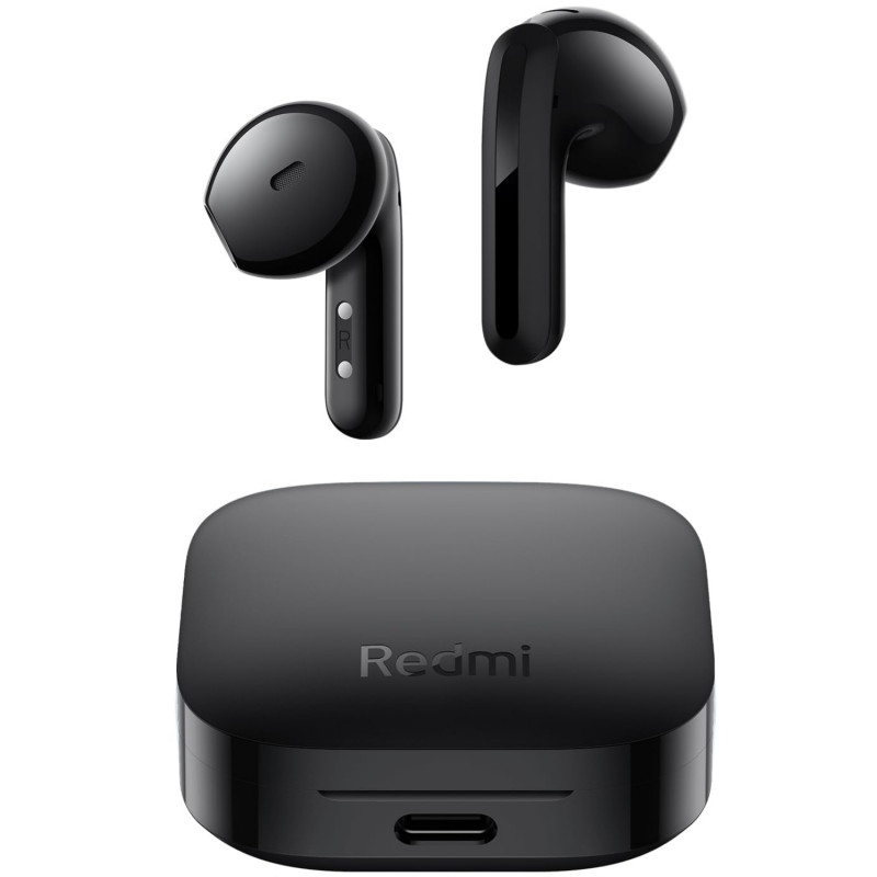 Безжични слушалки Xiaomi Redmi Buds 6 Active BHR8396GL, 6 часа, 5 режима, Сензорно управление, Шумопотискане, Bt 5.4, IPX4, Черен