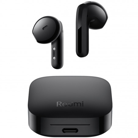 Безжични слушалки Xiaomi Redmi Buds 6 Active BHR8396GL, 6 часа, 5 режима, Сензорно управление, Шумопотискане, Bt 5.4, IPX4, Черен
