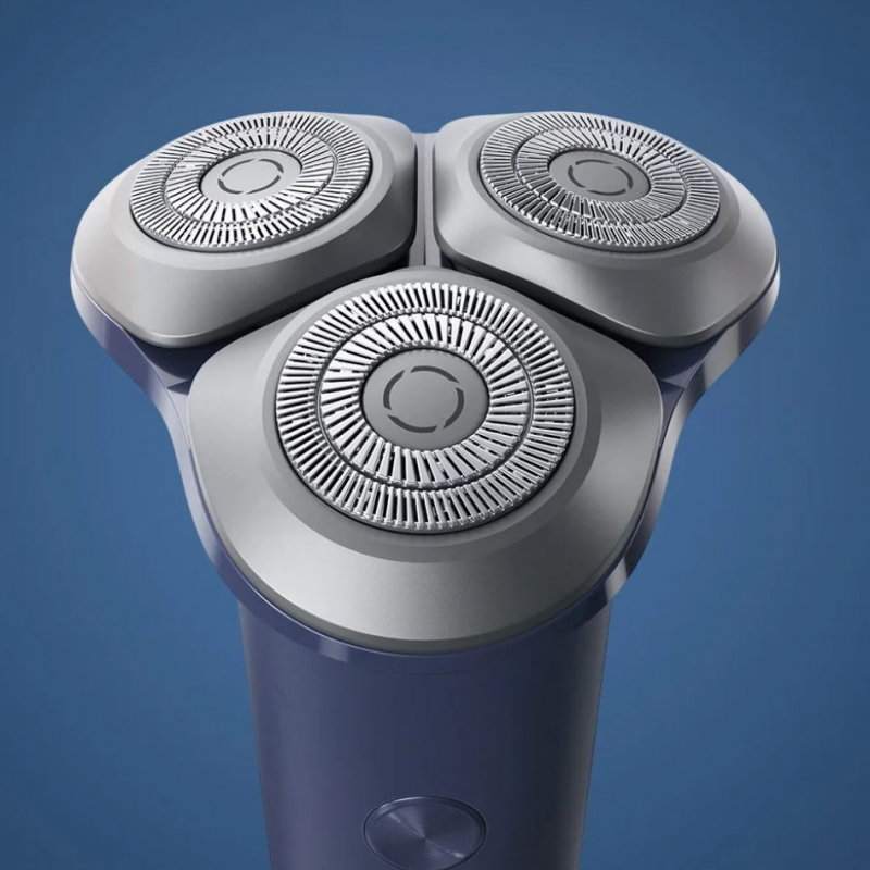 Акумулаторна самобръсначка Xiaomi Mi Electric Shaver S101 EU BHR7456EU, 3W, 60 мин, 18 ножчета, 6 ъгъла, Адаптираща се глава, Мокро/сухо, IPX7, Тъмносин