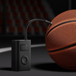 Акумулаторен компресор за въздух Xiaomi Portable Electric Air Compressor 2 BHR7112GL, 3-150 psi, До 10 гуми, 6 режима, 3 адаптера, LED фенер, Черен