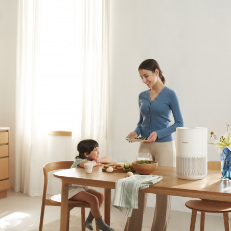 Пречиствател за въздух Xiaomi Smart Air Purifier 4 Compact BHR5860EU, 27W, 27 м2, 230м3/ч, PM2.5, Индикатори за качество на въздуха, SMART, Mi Home, Бял