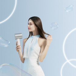 Сешоар Xiaomi Water Ionic Hair Dryer H500 BHR5851EU, 1800W, Йонна терапия с вода, NTC, Редуващ се топъл/студен въздух, Метален корпус, Бял