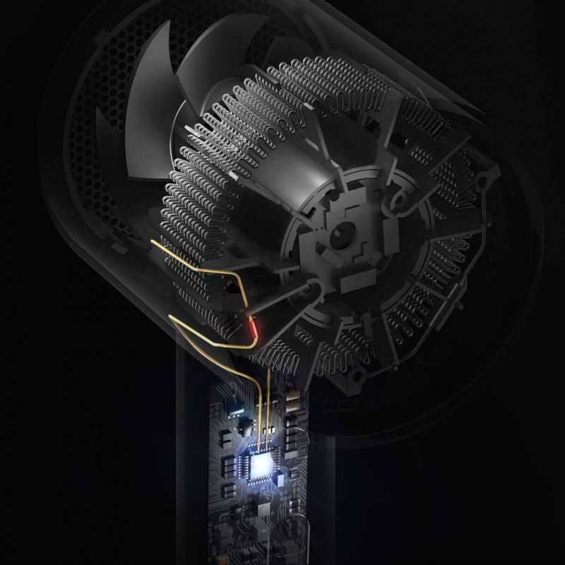 Сешоар Xiaomi Mi Ionic Hair Dryer H300 BHR5081GL, 1600W, Йонна терапия, NTC, Редуващ се топъл/студен въздух, Метален корпус, Бял