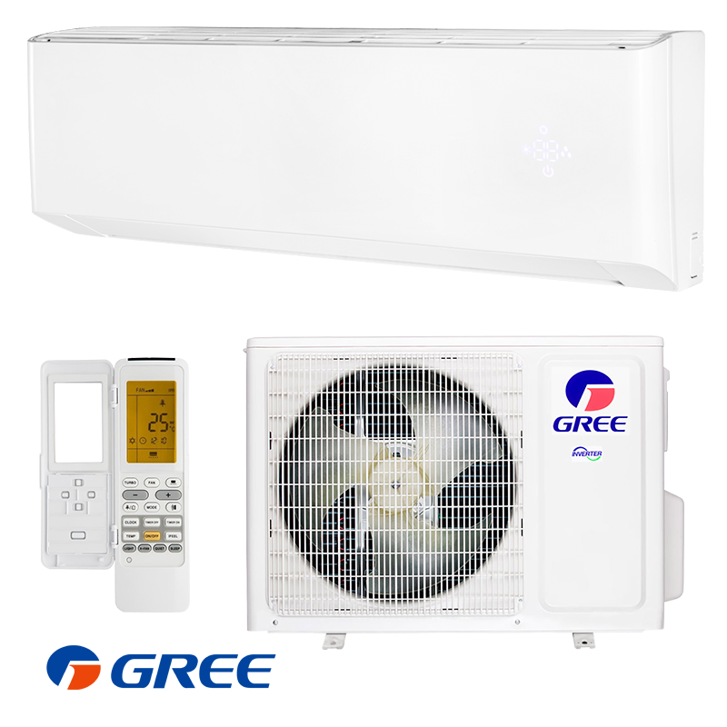 Инверторен климатик Gree Amber GWH24YE-S6DBA1, 24000 BTU, 43 м2, A++/A+, Wi-Fi, R-32, Бял