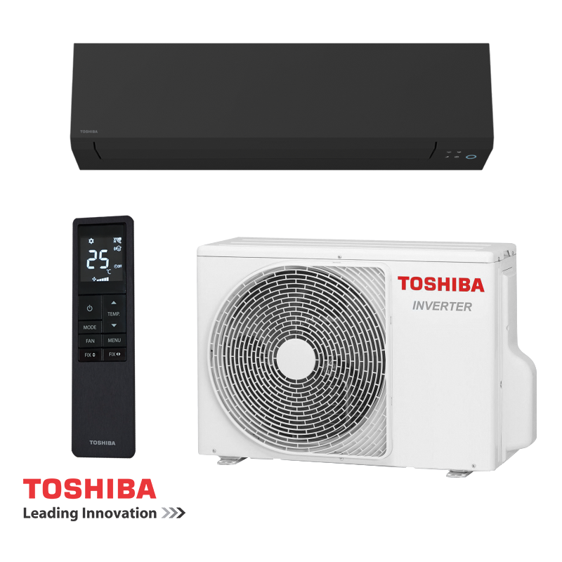 Инверторен климатик Toshiba Shorai Edge RAS-B10G3KVSGB-E/RAS-10J2AVSG-E1, 10000 BTU, 20 м2, A+++/A+++, Magic Coil самопочистване, Wi-Fi, R-32, Черен