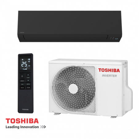Инверторен климатик Toshiba Shorai Edge RAS-B10G3KVSGB-E/RAS-10J2AVSG-E1, 10000 BTU, 20 м2, A+++/A+++, Magic Coil самопочистване, Wi-Fi, R-32, Черен