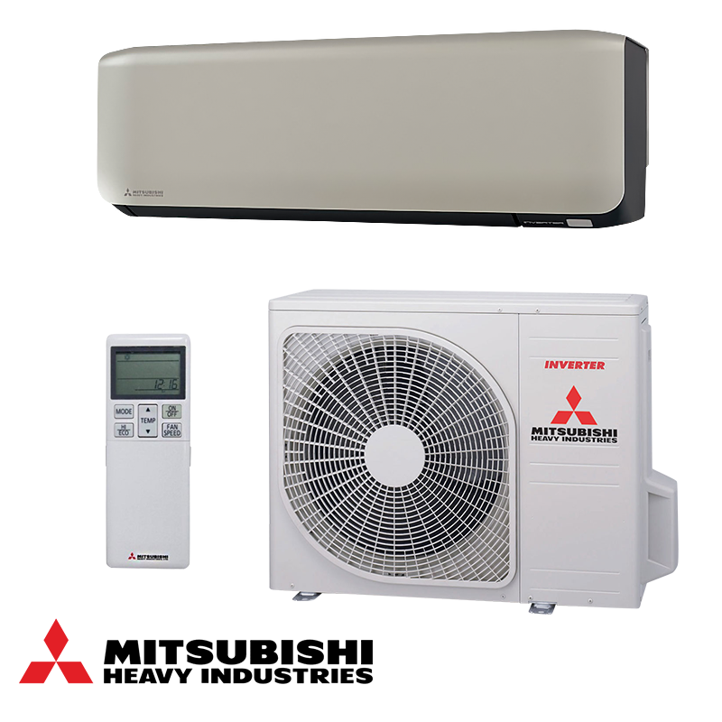 Инверторен климатик Mitsubishi Heavy Industries SRK50ZS-WFT + SRC50ZS-W, 18000 BTU, 36 м2, Wi-Fi, R-32, Бежов/Черен