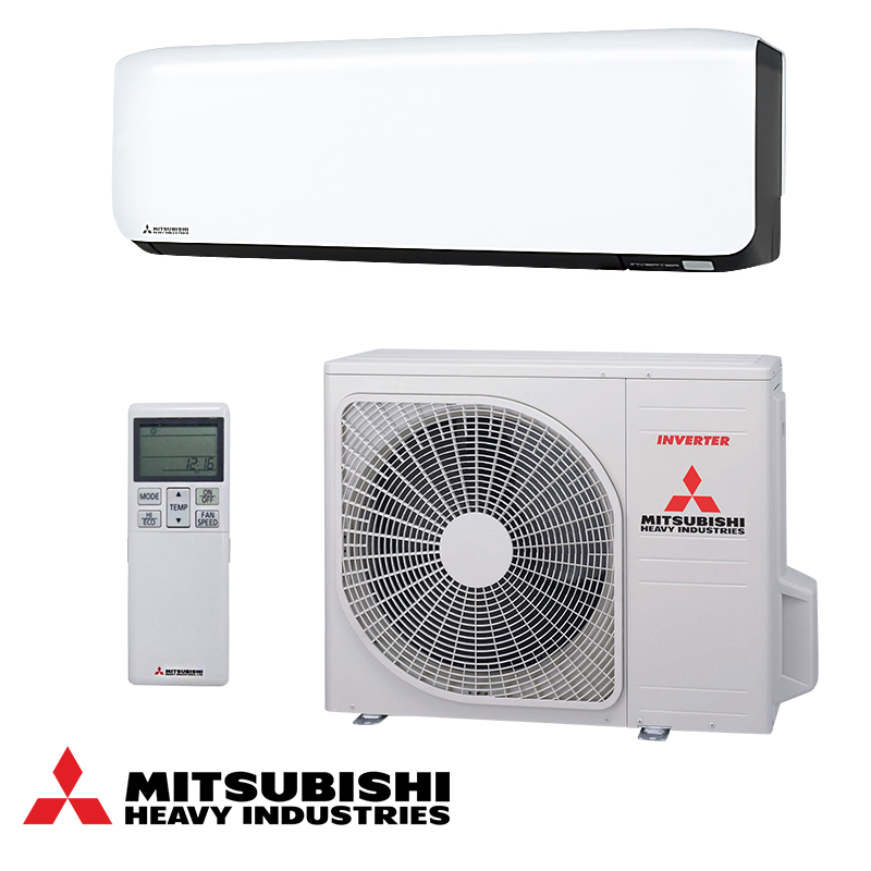 Инверторен климатик Mitsubishi Heavy Industries SRK50ZS-WFB + SRC50ZS-W, 18000 BTU, 36 м2, Wi-Fi, R-32, Бял/Черен