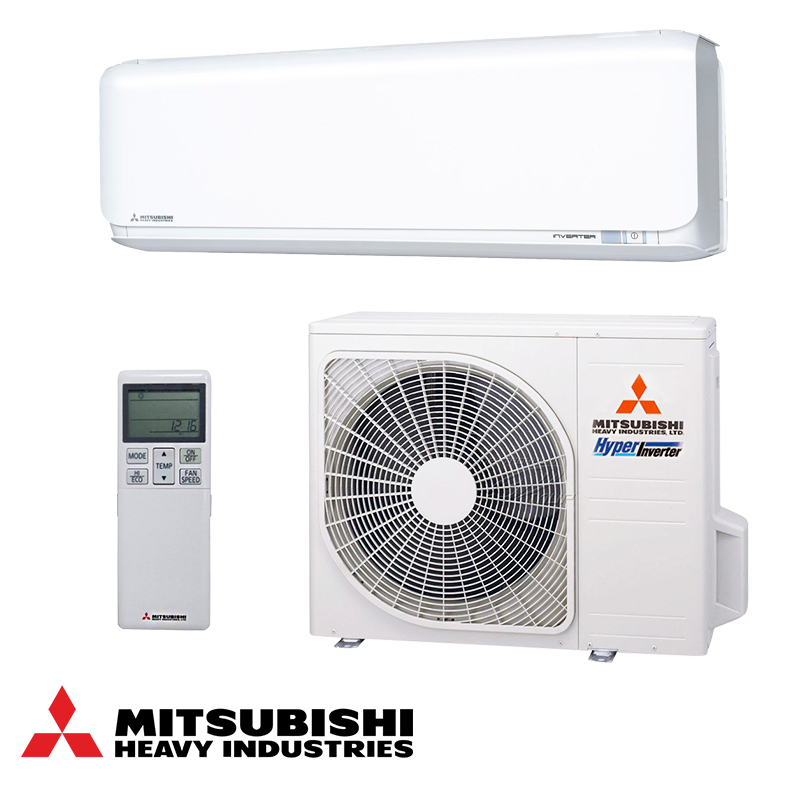 Инверторен климатик Mitsubishi Heavy Industries SRK25ZSX-WF + SRC25ZSX-W, 9000 BTU, 20 м2, Wi-Fi, R-32, Бял