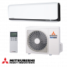 Инверторен климатик Mitsubishi Heavy Industries SRK25ZSX-WFB + SRC25ZSX-W, 9000 BTU, 20 м2, Wi-Fi, R-32, Бял/Черен