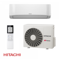Инверторен климатик Hitachi AirHome 400 RAK-DJ50RHAE / RAC-DJ50WHAE, 18000 BTU, 37 м2, A++, Wi-Fi, R-32, Бял