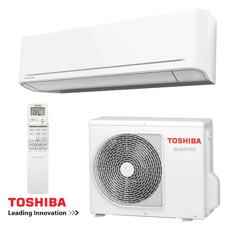 Инверторен климатик Toshiba Yukai+ RAS-B18S4KVG-E + RAS-18E2AVG-E, 18000 BTU, 35 м2, Wi-Fi, R-32, Бял