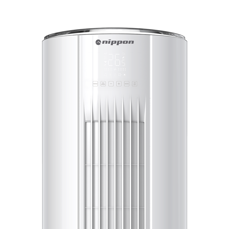 Колонен климатик Nippon NPC-24MCFL, 24000 BTU, 45 м2, А++/А+, R-32, Бял