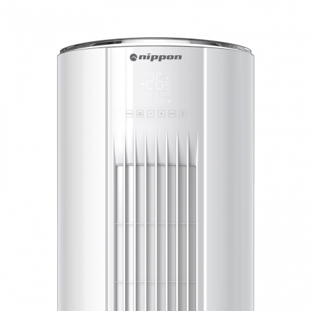 Колонен климатик Nippon NPC-24MCFL, 24000 BTU, 45 м2, А++/А+, R-32, Бял