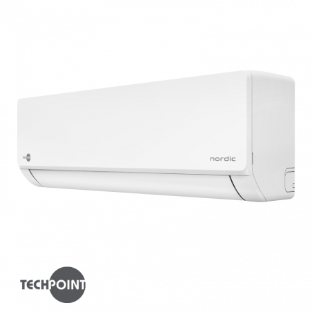 Инверторен климатик TechPoint NPT 09 X-PRO NORDIC, 9000 BTU, 17 м2, А++, Wi-Fi, R-32, Golden Fin, Бял