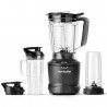 Блендер Nutribullet Smart Sense 1500 Combo NBF550DG, 1500W, 1.8 л, 5 скорости, Интелигентна адаптация на скорост, Без BPA, Черен/сив