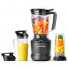 Блендер Nutribullet Smart Sense 1500 Combo NBF550DG, 1500W, 1.8 л, 5 скорости, Интелигентна адаптация на скорост, Без BPA, Черен/сив
