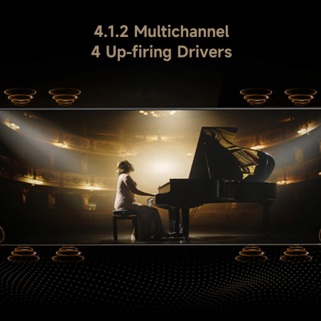 Телевизор Dreame Aura Mini LED 65S100, 65", 164 см, 3840х2160, 4K Ultra HD, QLED, 144 Hz, Dreamind™ Pro AI, SMART, Черен