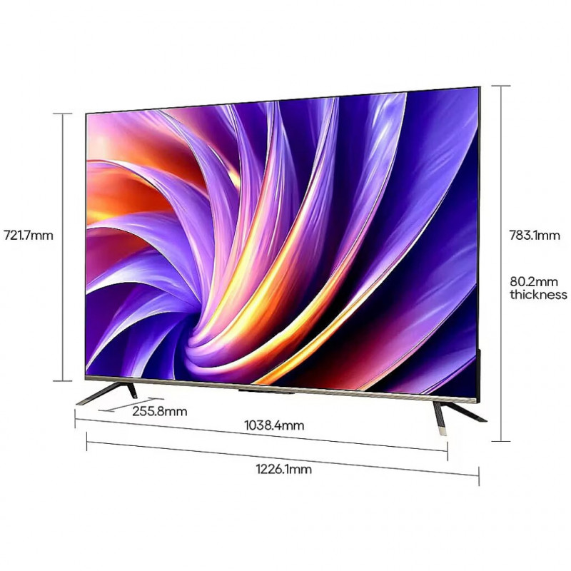 Телевизор Dreame Vivid 43Q100, 43", 108 см, 3840x2160, 4K Ultra HD, QLED, 120 Hz, Dreamind™ AI, SMART, Черен