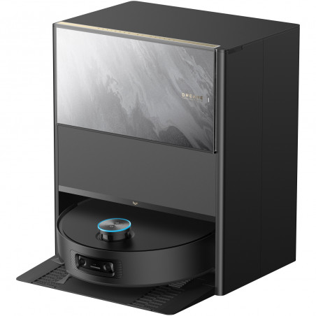 Прахосмукачка робот Dreame Aqua 10 Ultra Track RLR81CE-BK, 25000 Pa, 200 мин, 3.5/4 л, Сухо/мокро, AI камери, VersaLift DToF, Автоматично почистване на моп при 100°C, Черен