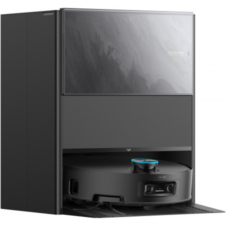 Прахосмукачка робот Dreame Aqua 10 Ultra Track RLR81CE-BK, 25000 Pa, 200 мин, 3.5/4 л, Сухо/мокро, AI камери, VersaLift DToF, Автоматично почистване на моп при 100°C, Черен
