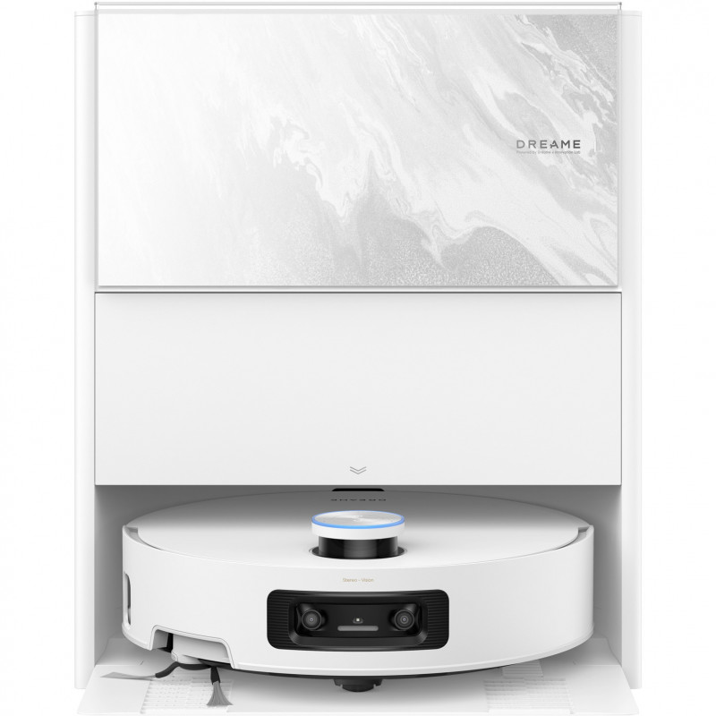 Прахосмукачка робот Dreame Aqua 10 Ultra Track RLR81CE-WH, 25000 Pa, 200 мин, 3.5/4 л, Сухо/мокро, AI камери, VersaLift DToF, Автоматично почистване на моп при 100°C, Бял