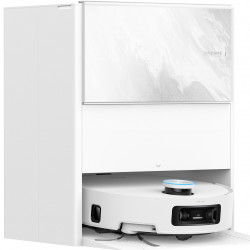 Прахосмукачка робот Dreame Aqua 10 Ultra Track RLR81CE-WH, 25000 Pa, 200 мин, 3.5/4 л, Сухо/мокро, AI камери, VersaLift DToF, Автоматично почистване на моп при 100°C, Бял