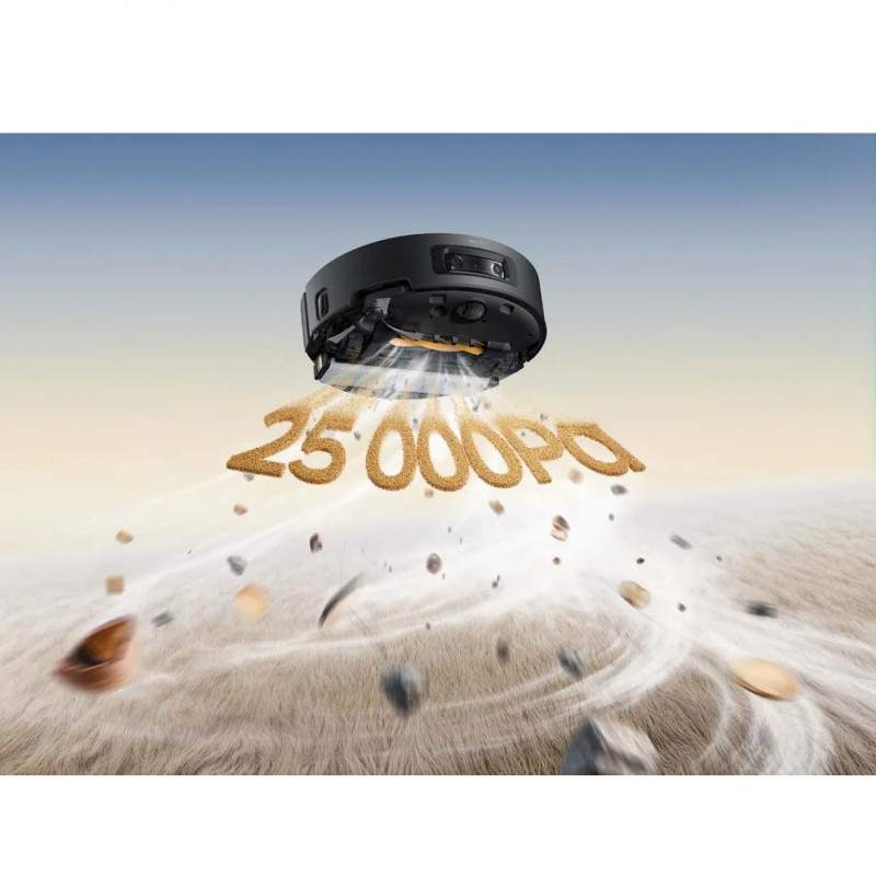 Прахосмукачка робот Dreame Aqua 10 Ultra Track RLR81CE-BK, 25000 Pa, 200 мин, 3.5/4 л, Сухо/мокро, AI камери, VersaLift DToF, Автоматично почистване на моп при 100°C, Черен