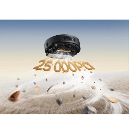 Прахосмукачка робот Dreame Aqua 10 Ultra Track RLR81CE-BK, 25000 Pa, 200 мин, 3.5/4 л, Сухо/мокро, AI камери, VersaLift DToF, Автоматично почистване на моп при 100°C, Черен