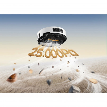 Прахосмукачка робот Dreame Aqua 10 Ultra Track RLR81CE-WH, 25000 Pa, 200 мин, 3.5/4 л, Сухо/мокро, AI камери, VersaLift DToF, Автоматично почистване на моп при 100°C, Бял