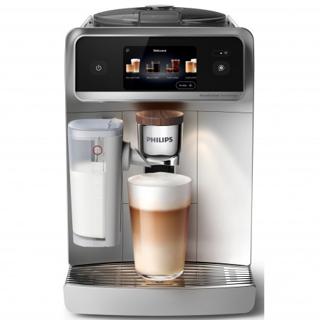 Кафеавтомат Philips Café Aromis 8000 EP8757/20, 1500W, 15 bar, 1.5 л, 54 напитки, LatteGo Pro, SilentBrew, BrewExtract, Quiet Mark, Тъчскрийн, HomeID, Сив