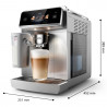 Кафеавтомат Philips Café Aromis 8000 EP8757/20, 1500W, 15 bar, 1.5 л, 54 напитки, LatteGo Pro, SilentBrew, BrewExtract, Quiet Mark, Тъчскрийн, HomeID, Сив