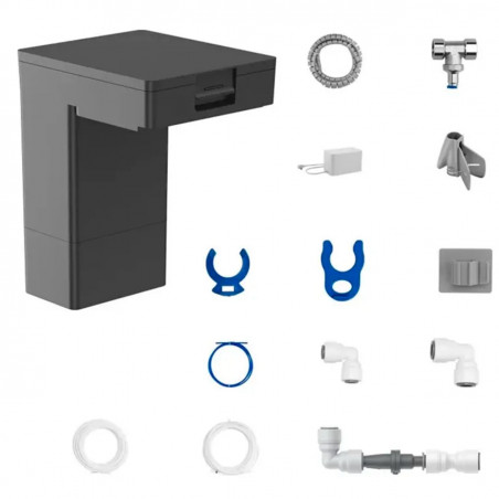 Автоматичен модул за пълнене и източване на вода за прахосмукачка робот Dreame X50 Ultra/Complete RAW7, DreameHome интеграция, Самодиагностика, Напомняния, Сив