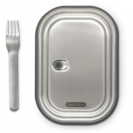 Кутия за храна Black+Blum BAM-SS-L010, 1 л, Правоъгълна, Подходяща за фурна, Без BPA, Неръждаема стомана, Зелен