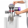 Вертикална прахосмукачка Dyson V8 Absolute SV25 476547-01, 115AW, 0.54 л, 3 режима, Без загуба на мощност, Хигиенично изпразване, Изцяло запечатана филтрация, Сребрист/Оранжев