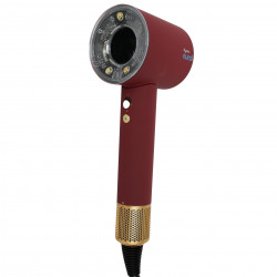 Сешоар Dyson Supersonic Nural HD16 RdVe/Gd Straight+Wavy 493117-01, 1600W, 3 скорости, 4 температури, Отрицателни йони, 5 приставки, Предпазващ скалпа, Червено кадифе/златист