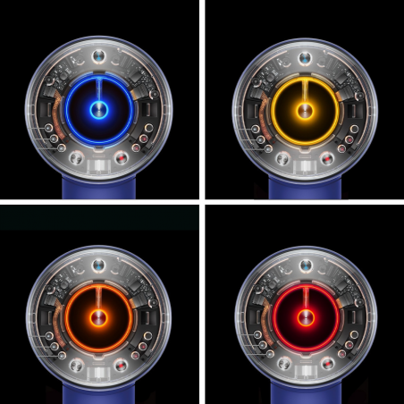 Сешоар Dyson Supersonic Nural HD16 RdVe/Gd Straight+Wavy 493117-01, 1600W, 3 скорости, 4 температури, Отрицателни йони, 5 приставки, Предпазващ скалпа, Червено кадифе/златист