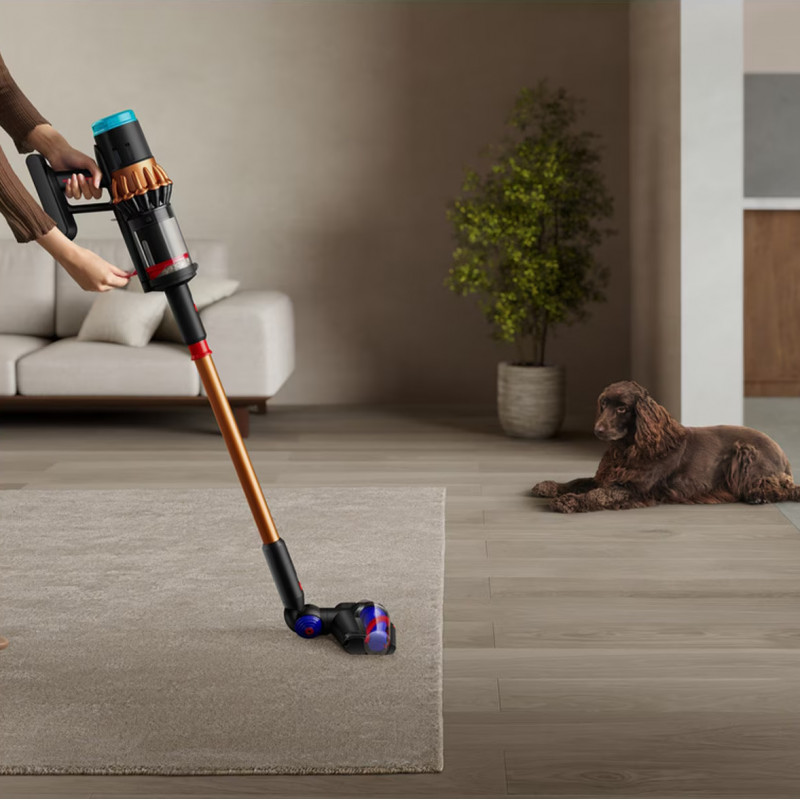 Вертикална прахосмукачка Dyson V16 Piston Animal 495948-01, 315AW, 900W, 1.3 л, 70 мин, CleanCompaktor, Hyperdymium, MyDyson, HEPA, LCD, Черен/мед