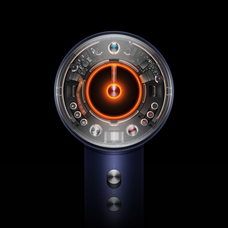 Сешоар Dyson Supersonic Nural HD16 Prussian Blue/Rich Copper Straight+Wavy 122612-01, 1600W, 3 скорости, 4 температури, Отрицателни йони, 5 приставки, Предпазващ скалпа, Пруско синьо/меден