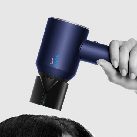 Сешоар Dyson Supersonic Nural HD16 Prussian Blue/Rich Copper Straight+Wavy 122612-01, 1600W, 3 скорости, 4 температури, Отрицателни йони, 5 приставки, Предпазващ скалпа, Пруско синьо/меден