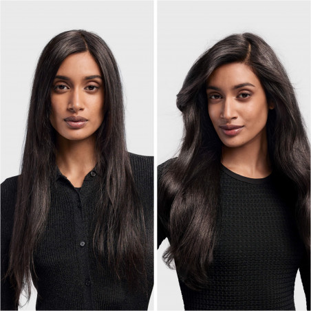 Маша за коса Dyson 596926-01 HS08 Airwrap i.d.™ T1/T2 RdVe/Gd Straight + Wavy, 1300W, 13.5 l/s, Автоматично къдрене, Йонизиране, 3 скорости, 3 температури, Bluetooth, Червено кадифе/златист