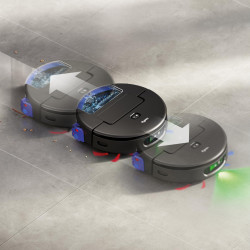 Прахосмукачка робот Dyson Spot+Scrub Ai 586183-01, 18000 Pa, 3 л, Сухо/мокро, Разпознаване на петна, Автоматична станция, Черен/Син