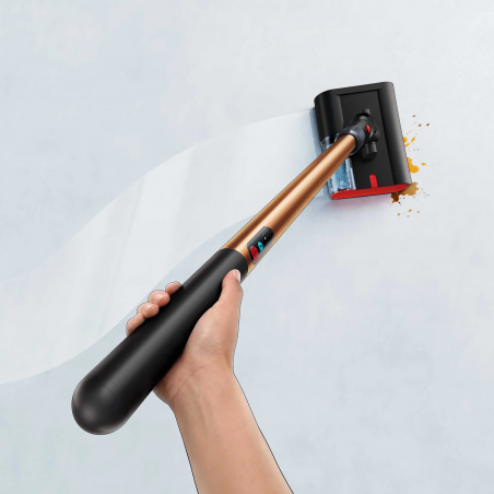 Уред за мокро почистване Dyson PencilWash WR04 637239-01, 300/340 мл, 30 мин, 100 м2, 2 режима, Самозадвижване, 170° наклон, LED, Черен/златист