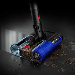 Уред за мокро почистване Dyson PencilWash WR04 637239-01, 300/340 мл, 30 мин, 100 м2, 2 режима, Самозадвижване, 170° наклон, LED, Черен/златист