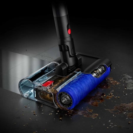 Уред за мокро почистване Dyson PencilWash WR04 637239-01, 300/340 мл, 30 мин, 100 м2, 2 режима, Самозадвижване, 170° наклон, LED, Черен/златист