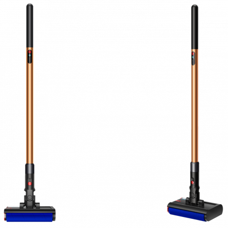Уред за мокро почистване Dyson PencilWash WR04 637239-01, 300/340 мл, 30 мин, 100 м2, 2 режима, Самозадвижване, 170° наклон, LED, Черен/златист