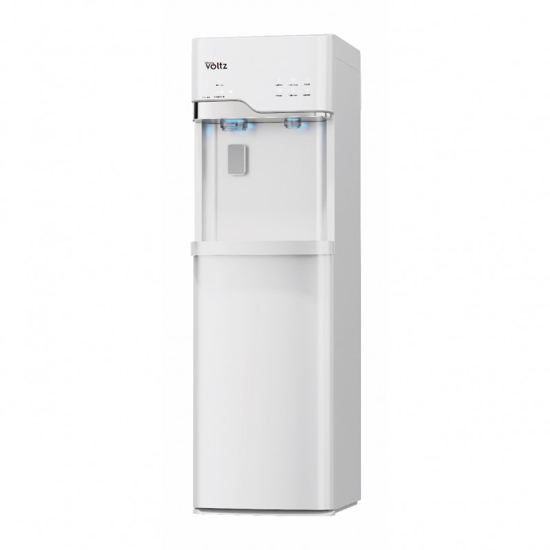 Диспенсър с ледогенератор Oliver Voltz OV51449G, 120-420W, 10°-90°C, Долно зареждане, Компресорно охлаждане, Бял