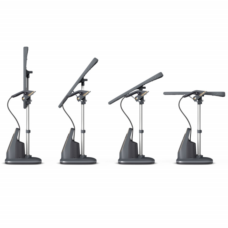 Уред за вертикално гладене с пара Philips All-in-one 8500 AIS8540/80, 2200W, 1.2 л, 6 bar, 90 гр/мин, 2 настройки, OptimalTEMP, Регулируема дъска, Тъмносив/златист