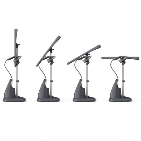 Уред за вертикално гладене с пара Philips All-in-one 8500 AIS8540/80, 2200W, 1.2 л, 6 bar, 90 гр/мин, 2 настройки, OptimalTEMP, Регулируема дъска, Тъмносив/златист