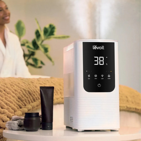 Овлажнител за въздух Levoit OasisMist 450S LUH-O451S-WEU, 40 м2, 280 W, 4.5 л, Ароматерапия, Автономия 45 часа, Бял